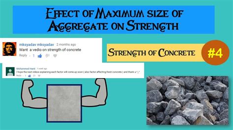 Effect Of Maximum Size Of Aggregate On Strength Of Concrete 4 Youtube