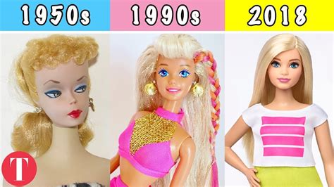 The Evolution Of The Barbie Doll From The S To Today Youtube