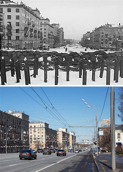 Before And After Moscow Streets During Wwii And Now Russia Beyond