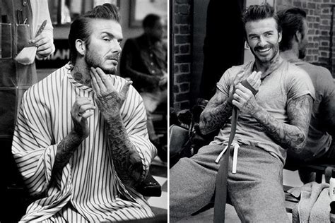 David Beckham Smoulders In Sexy Pics For His New Hair Styling Brand