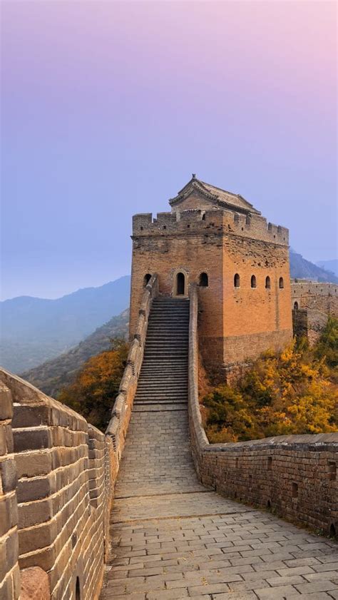 World Great Wall Of China Great Wall Of China Jinshanling Sunrise