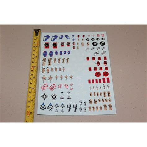 Warhammer And Warhammer 40k Decal Sheets Multiple Factions Armies