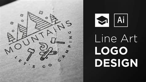How To Design A Line Art Logo Adobe Illustrator Tutorial