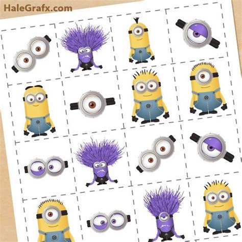 ¡os lo pasaréis pipa con esta manualidad infantil y más aún cuando la tengáis lista! Juego de Memoria de Mi Villano Favorito 2. | Fiesta de ...