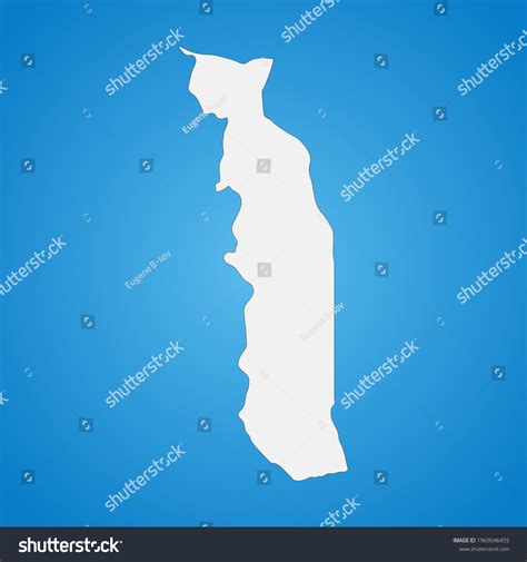 Highly Detailed Togo Map Borders Isolated Stock Vector Royalty Free