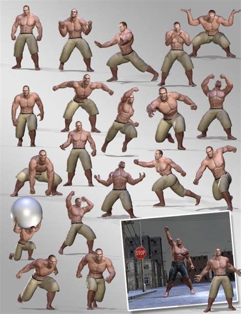 An Image Of Some People Doing Different Poses