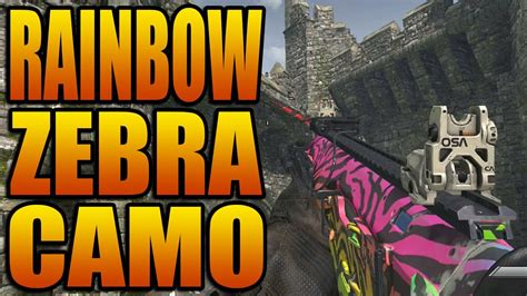 Ghosts Rainbow Zebra Camo Spectrum Secret Weapon Gun Camos Call