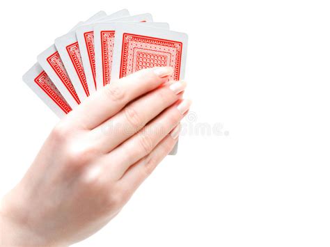 This isn't just a butterfly as you can plainly see. Hand and playing cards stock image. Image of people, cards ...