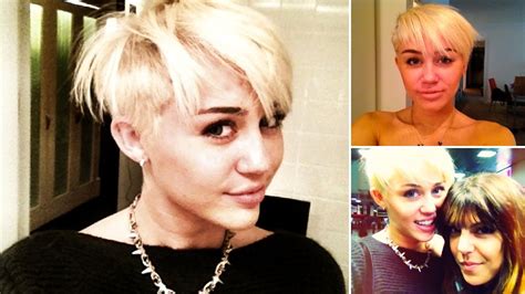 miley cyrus chopped off all her hair yesterday