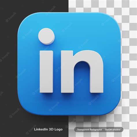 Premium Psd Linkedin Apps Logo In Round Square 3d Style Design Icon