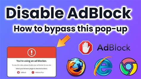 how to disable adblock how to remove please disable your ad blocker youtube