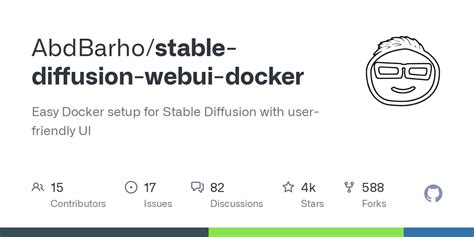 Actions Abdbarho Stable Diffusion Webui Docker Github