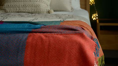 Colourful Merino Lambswool Throws Natural Bed Company