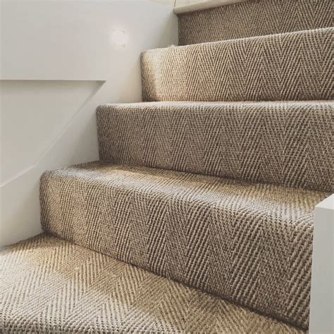 The Herringbone Weave Leads The Eye Up The Stairs Nicely Carpet
