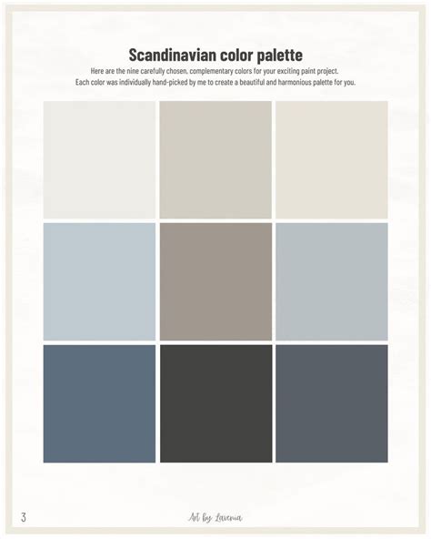 Sherwin Williams Scandinavian Modern Paint Color Palette With Etsy