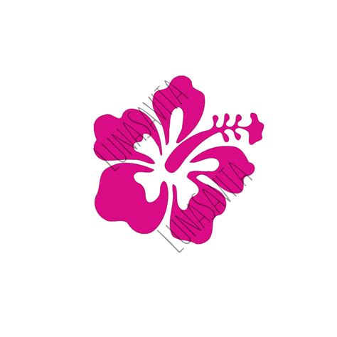 Hibiscus SVG DXF Files for Cricut Design Space Silhouette