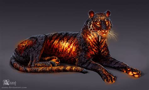 Timba The Lava Tiger Mythical Creatures Art Mythical Creatures