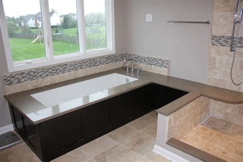 Bathroom & kitchen sink rim type. Hillsbourough Master Bath W/ Undermount tub