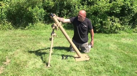 Blank Firing German Wwii 8 Cm Grw 34 Mortar Youtube