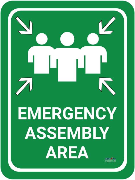 Safety Sign Emergency Assembly Area