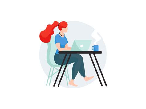 A Girl With A Computer By Leons Flanders On Dribbble