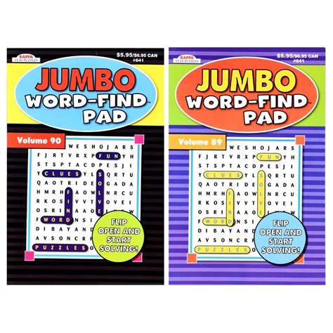 Display Product Reviews For Kappa Jumbo Word Find Pads 224 Pages