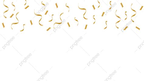 Gold Glitter Confetti Vector Art Png Streamer Confetti Glitter Gold