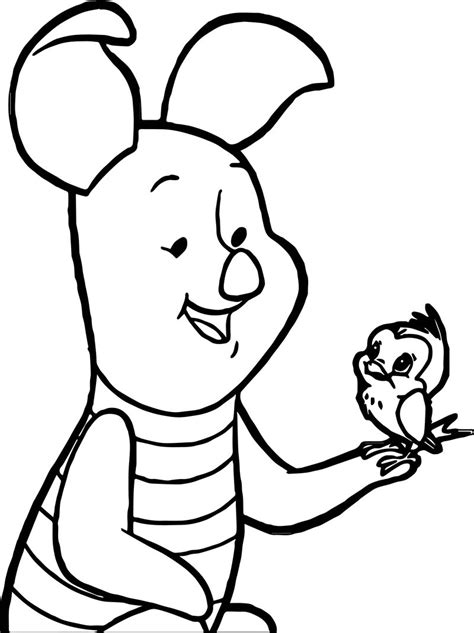 Find printable images for calendar, letters, numbers, charts, worksheets and more for your printing needs. Baby Piglet And Bird Coloring Page - Coloring Sheets