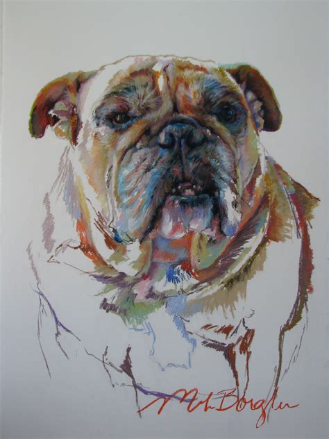 Bulldog By Marilyn Borglum Pastel On Paper For More Info On This