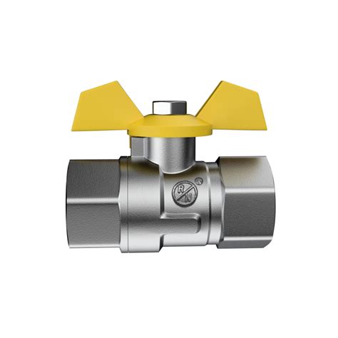 Rn Forged Brass Ball Valve Nickel Plated Silver