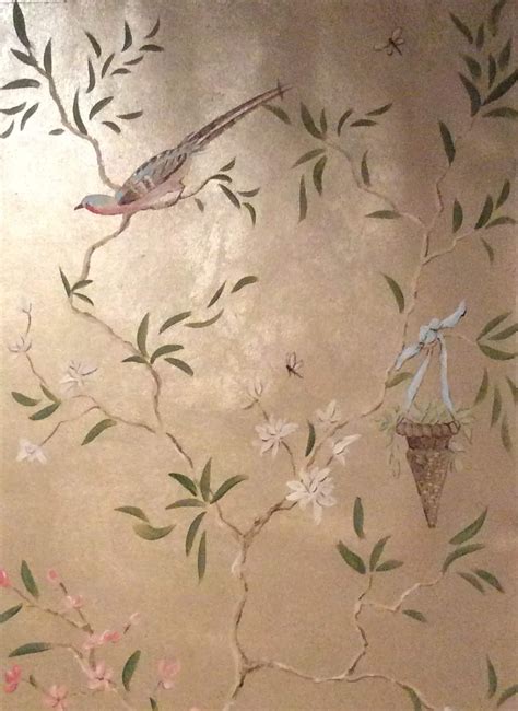 Chinoiserie On Almond Foil Chinoiserie Art Painting