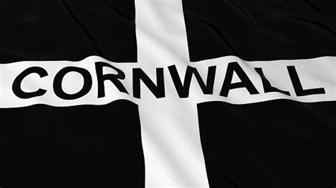 Cornish Flag With Cornwall Text 3d Illustration Stock Photo Download