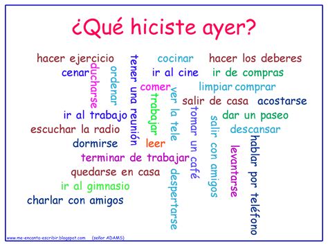 ¿qué Hiciste Ayer Aprender Español Recursos De Enseñanza De Español