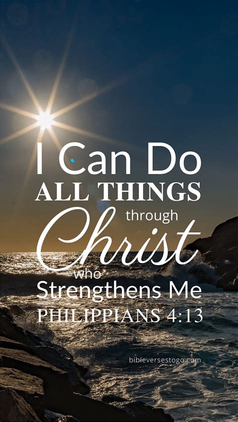 Sealight Phil 413 Bible Verses To Go I Can Do All Things Hd Phone