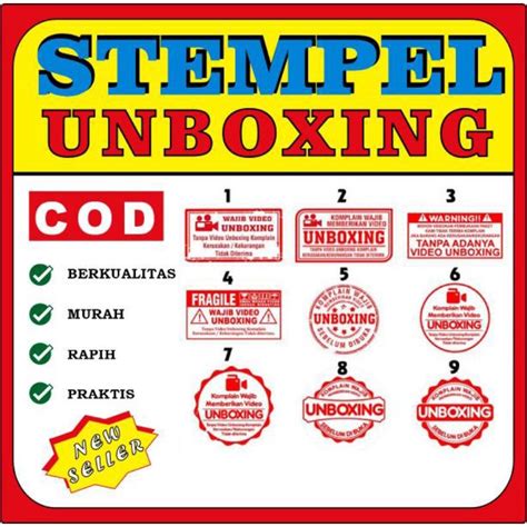 Jual Stempel Unboxing Stempel Flash Stempel Custon Termurah Shopee