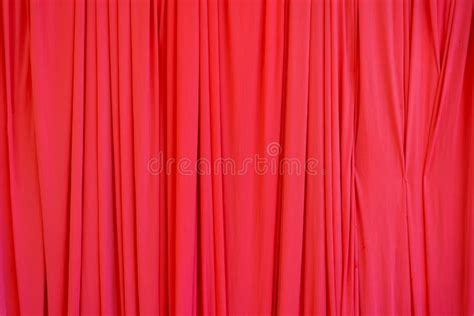 Red Silk Curtains Decoration Design For Scene Backdrop Or Background