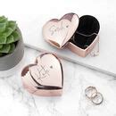 Engraved Signature Name Heart Trinket Box By Oli Zo