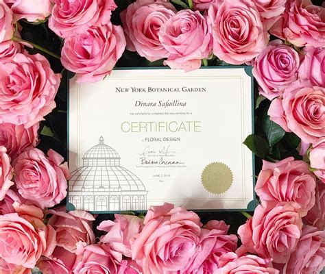 Certified Floral Designerproud To Be A Graduate From Nybg Floral