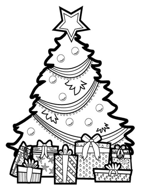 Print Christmas Tree Coloring Page At Coloring Page