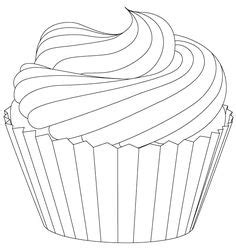 See more ideas about cupcake template, coloring pages, digi stamps. Cupcake | Paige's 10th Birthday | Cupcake drawing, Cupcake ...
