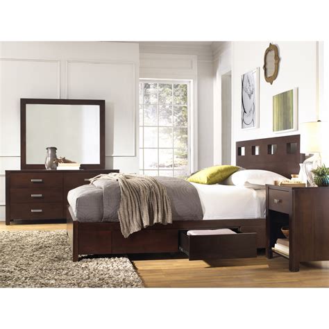 This is a great design for all the new small spaces out there today. Riva California King Platform Storage Bed | Sadler's Home ...
