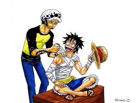 Law And Luffy By Heivais On Deviantart