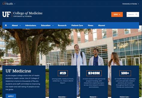 The College Of Medicine At University Of Florida Admissions Statistics