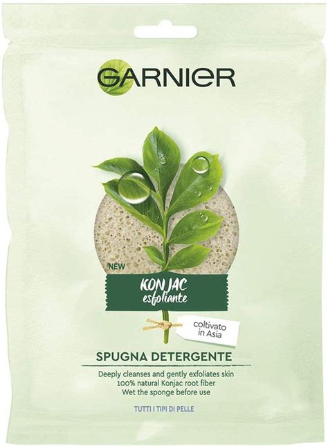 Garnier Bio Spugna Konjac Bio Spugna Esfoliante Naturale Delicata Per
