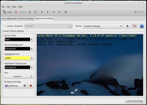 Use Grub Customizer To Give Grub A Prettier Face On Linux Mint 171