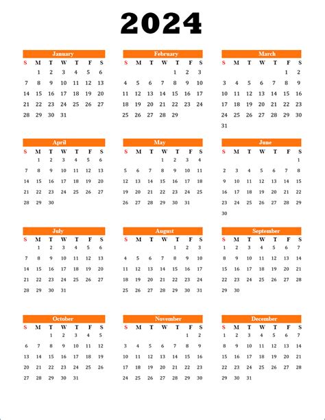 Free Printable Calendar 2024 Best Printable Calendar