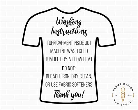 Shirt Care Instructions Svg Free 52 Crafter Files