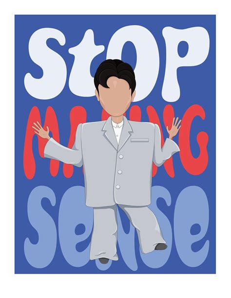 Talking Heads Stop Making Sense David Byrne Print Poster A4 Etsy