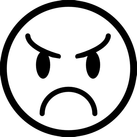 Free Icon Angry Emoticon Face
