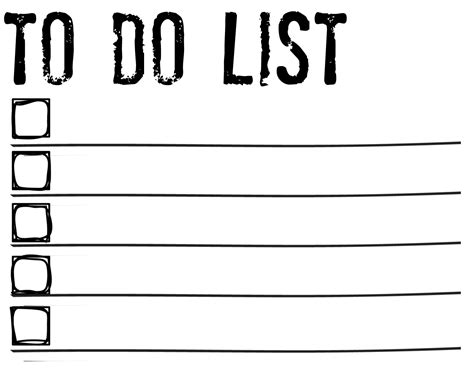 To Do List Clipart Clipart Suggest